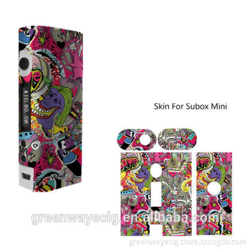 New arrival!!! Subox Mini Stickers, ecig skin, Subox Mini Sticker/Skin/Wrap M80, istick, cloupor Mod Skin Waterproof